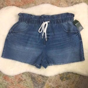 NWT🆕*WILD FABLE ELASTIC TIE JEAN SHORTS SIZE L